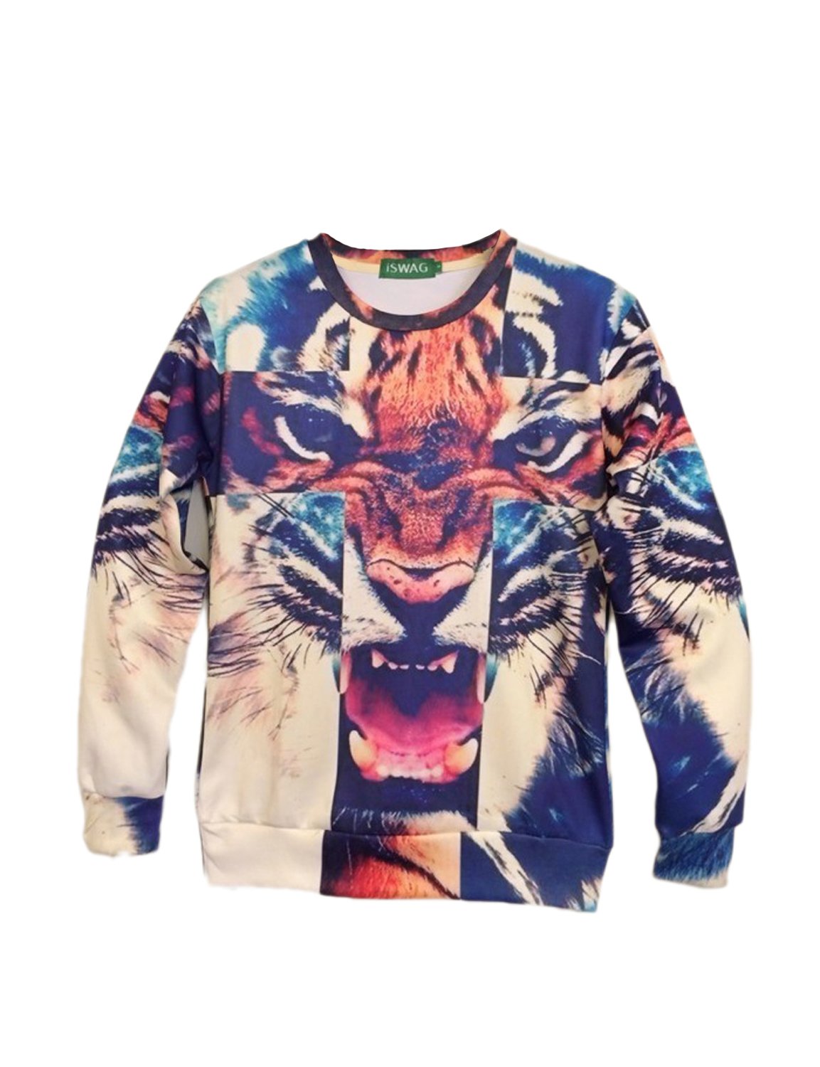 Pink Queen Womens Stylish Print Pullover Roll Neck Sweatshirt Sweaters Hoodie