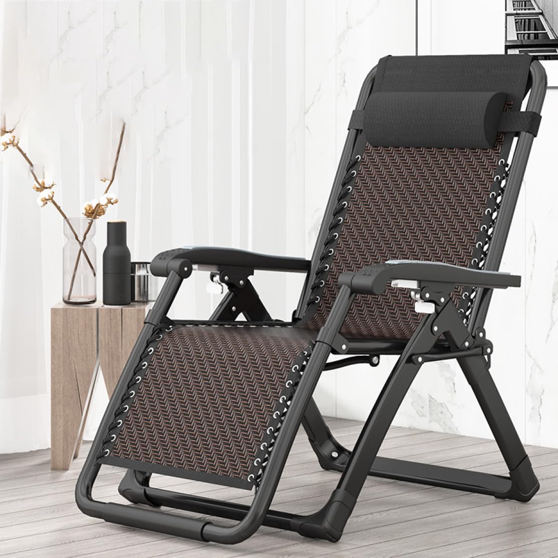 Amazon｜[ADSNS] リラックスチェア 折りたたみ リクライニング  