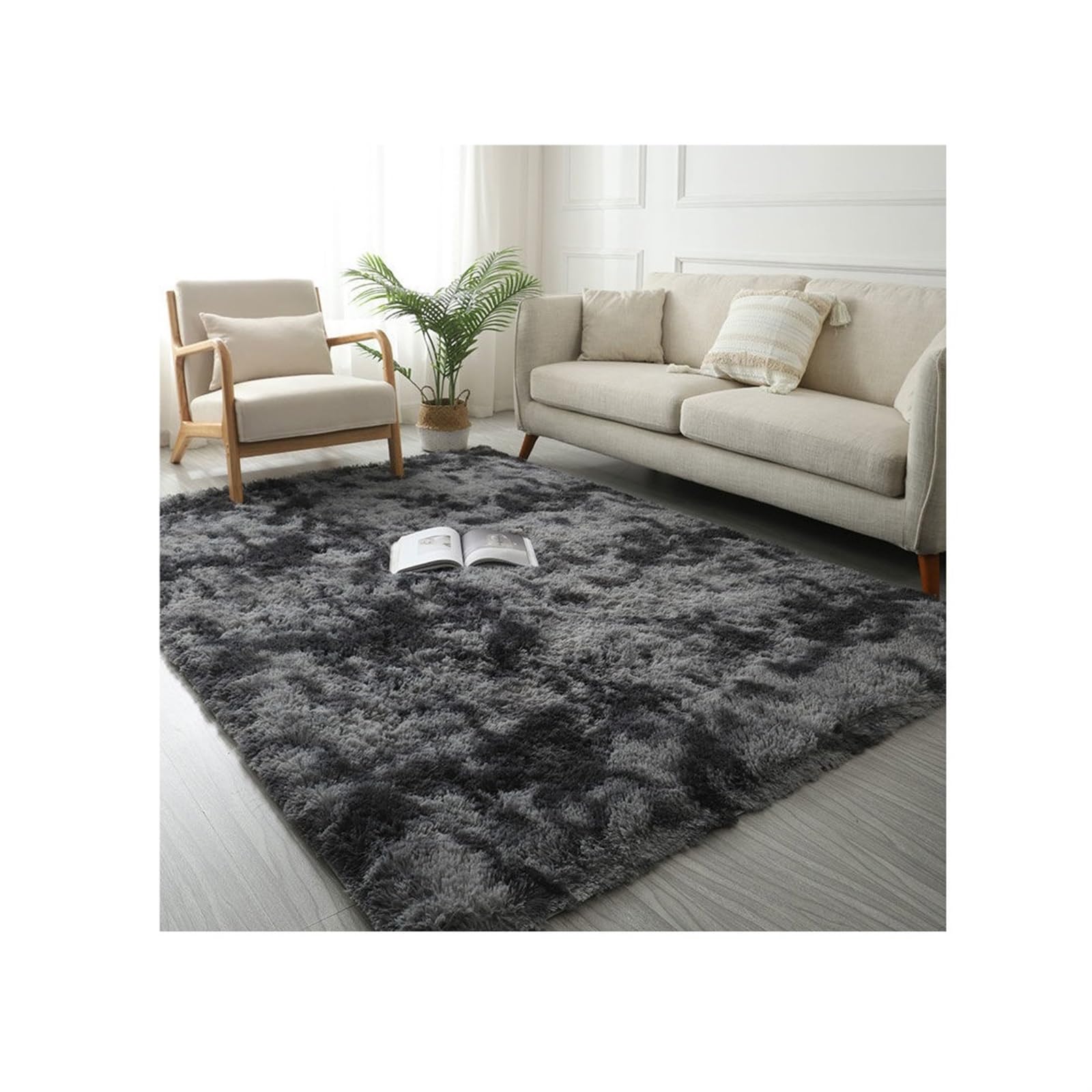 Tapis en peluche doux et moelleux doté d'un sol épais antidérapant