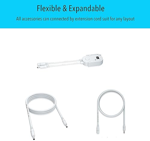 Miniatura 5 de LAMPAOUS Iluminación debajo del gabinete, barra de luz con sensor de movimiento para armario de cocina, sobre el fregadero y enlazable, ideal para