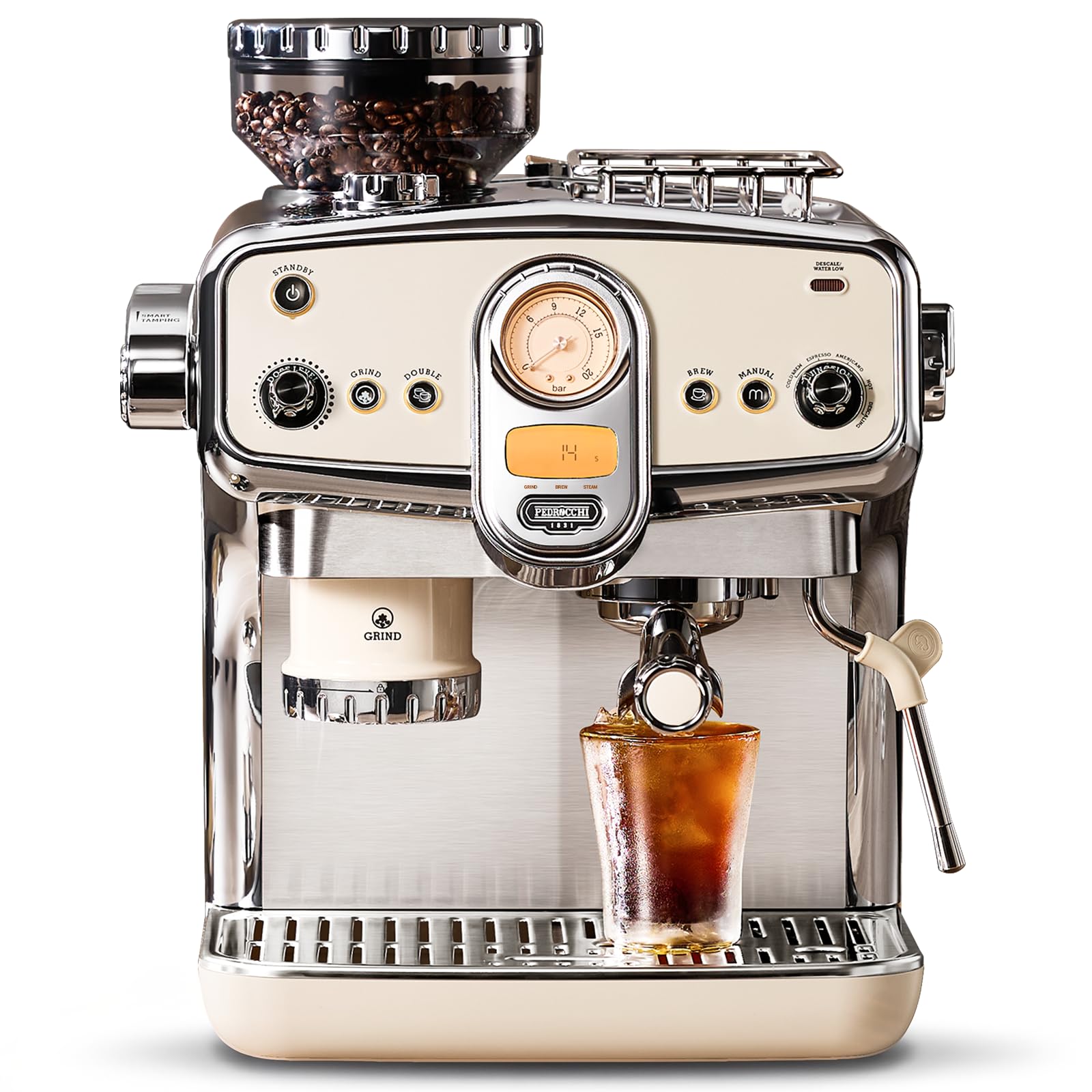 S60Ultra Semi-Automatic Expresso Coffee Machines for Home - White