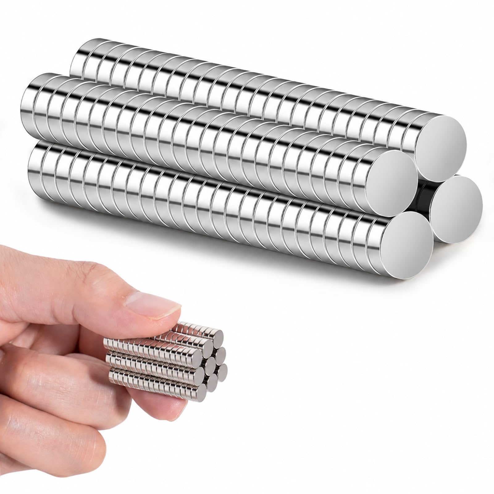 Zynthor 120Pcs Strong Magnets, 8 x 2mm Small Magnets
