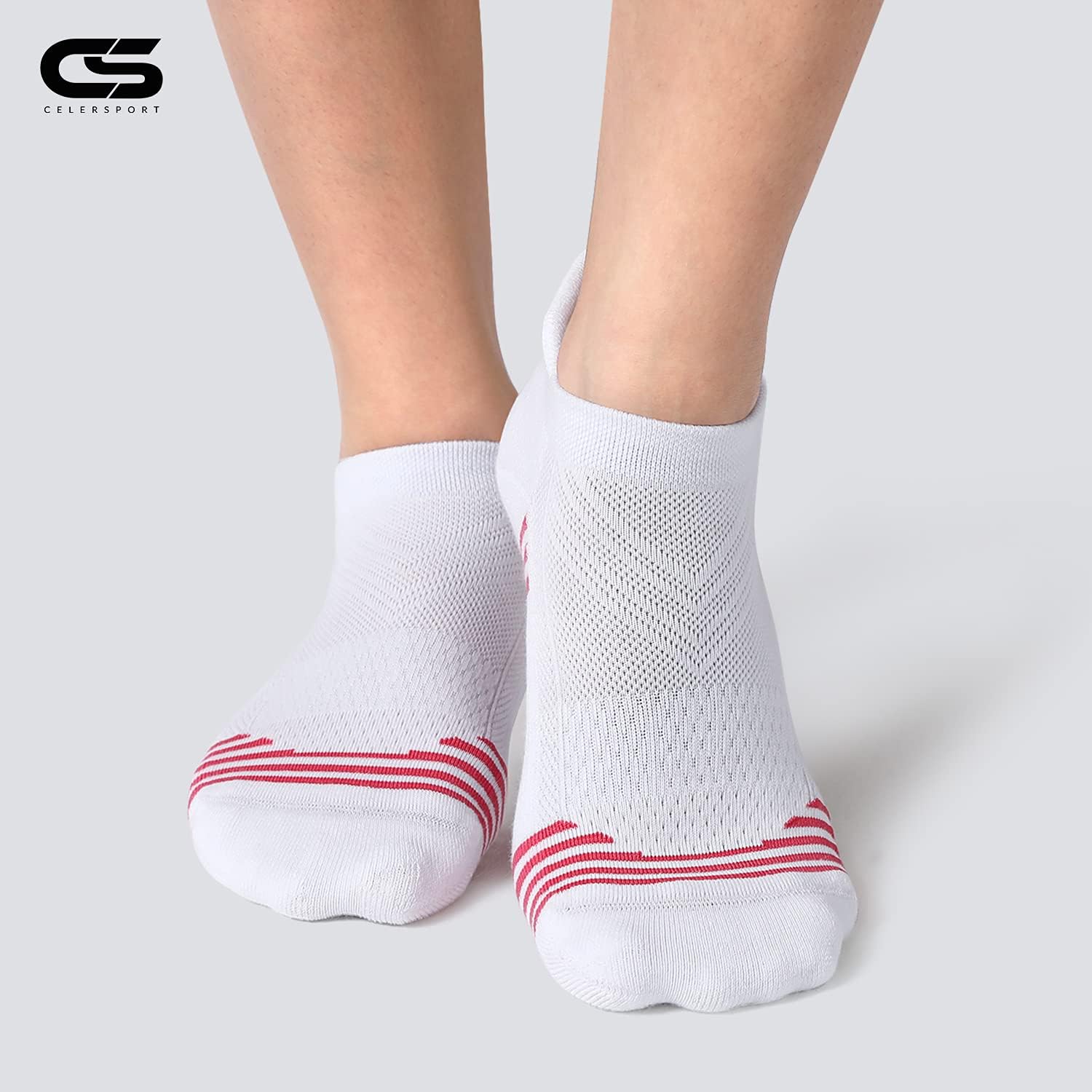 CelerSport 6 Pairs Ankle Running Socks Women Low Cut Athletic Sports Socks at  Women’s Clothing store