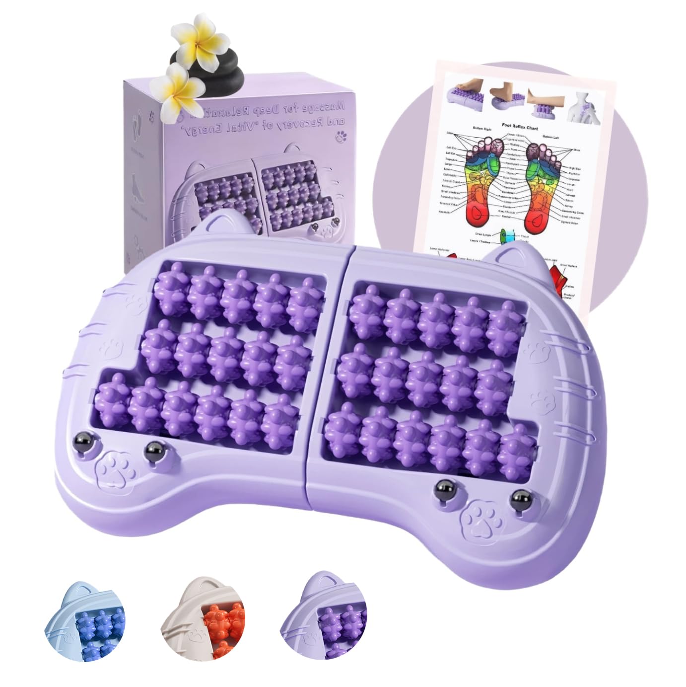 Photo 1 of REWXXD Foot Roller Massager - Purple
