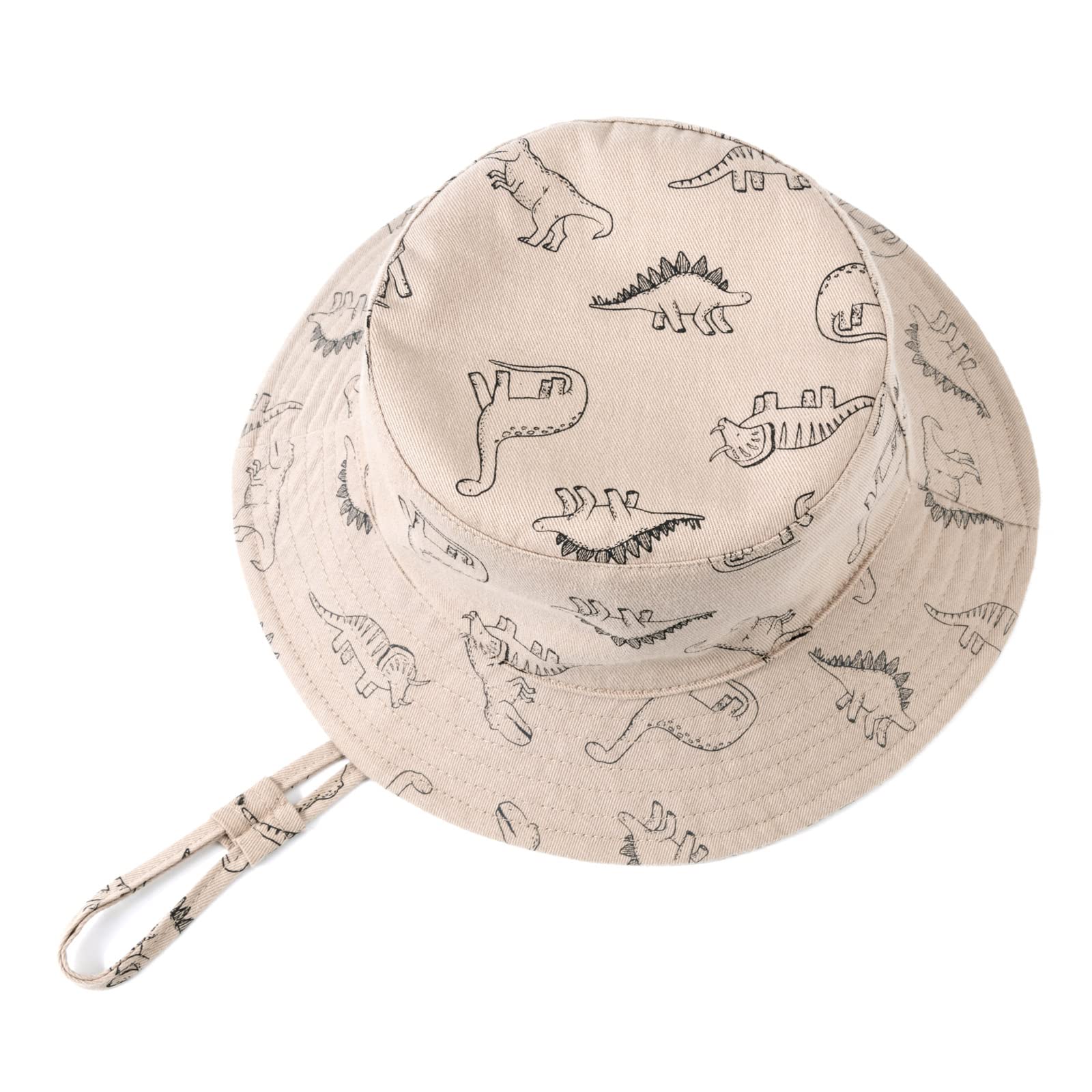 Marque : DRESHOW DRESHOW Bobs Bébé Filles Enfant Chapeau de Soleil Unisexe en Pliable Protection Anti-UV Solaire Plage Chapeaux de Soleil Bébé Fille UPF 50+ in use