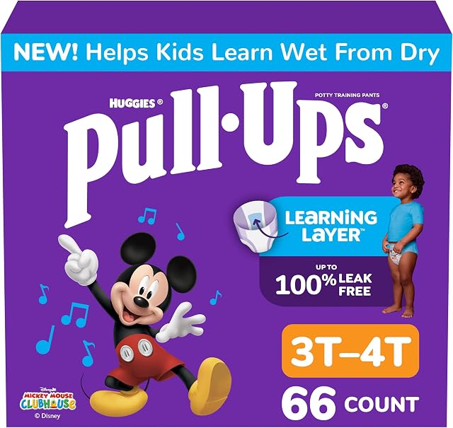 Pull-Ups Boys' Potty Training Pants Size 3T-4T