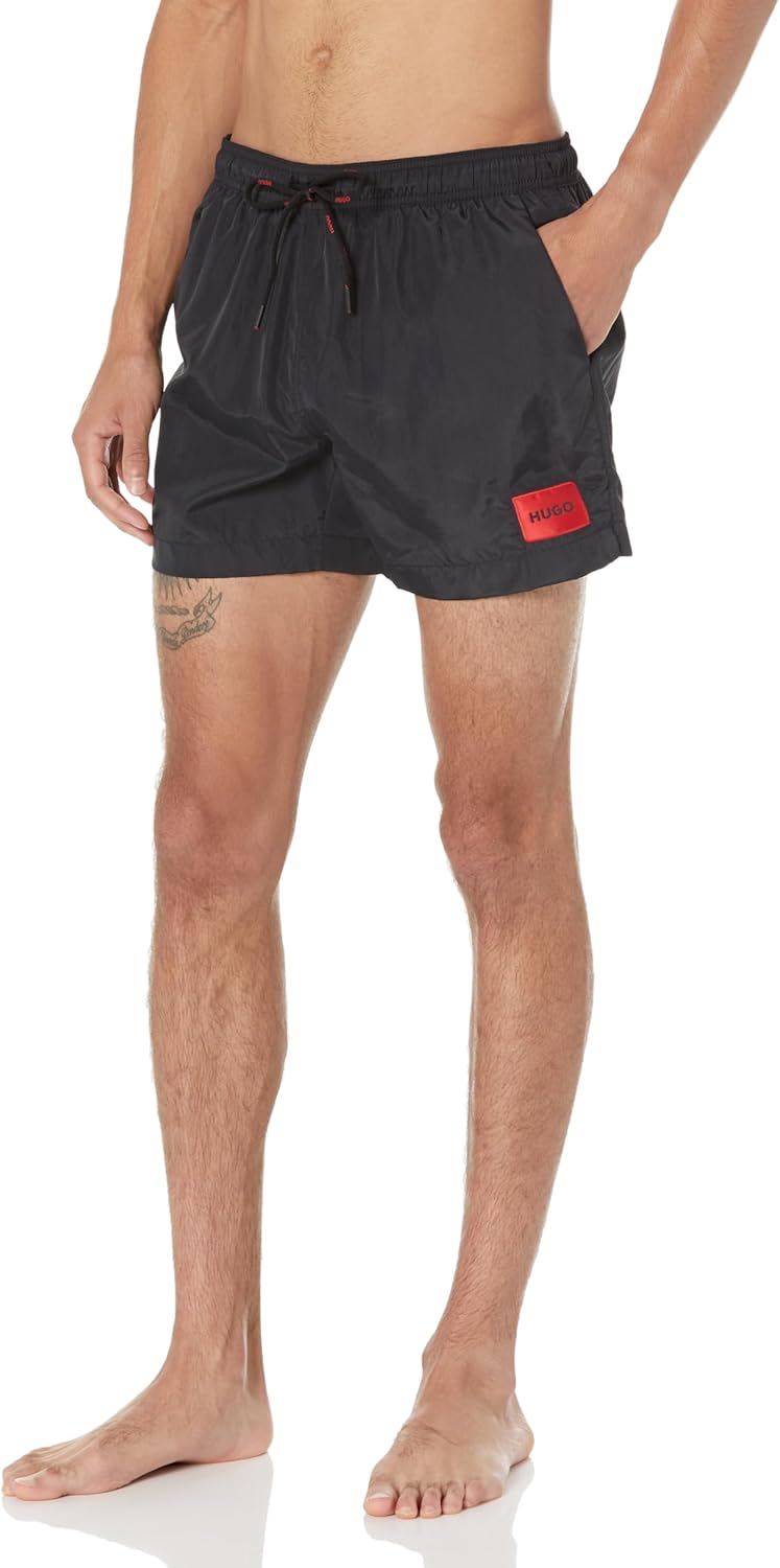 Hugo Men's Dominica Patch Logo Quick Dry Swim Trunks