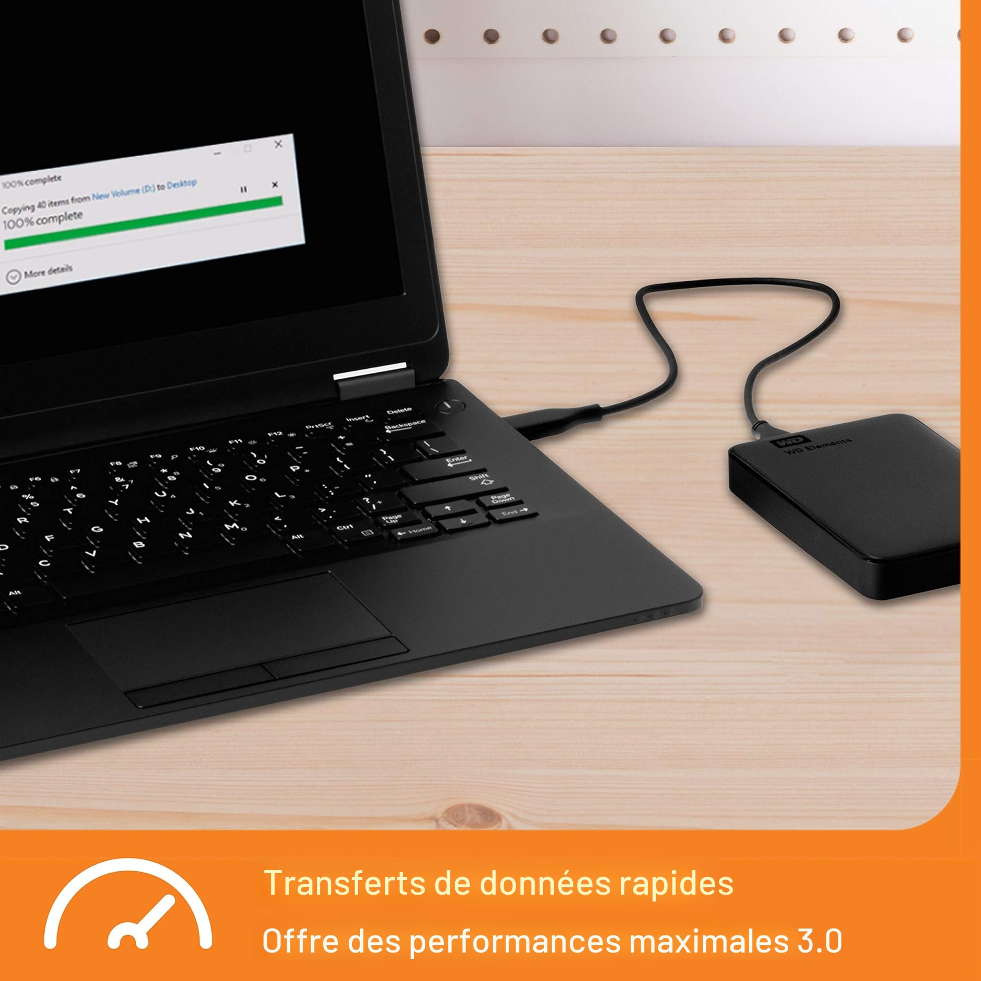 Disque dur externe Western Digital Elements 2 To Noir Edition Exclusive