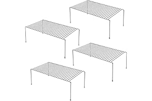 Metal Shelving Rack Keeps Your Kitchen Cabinets Organized