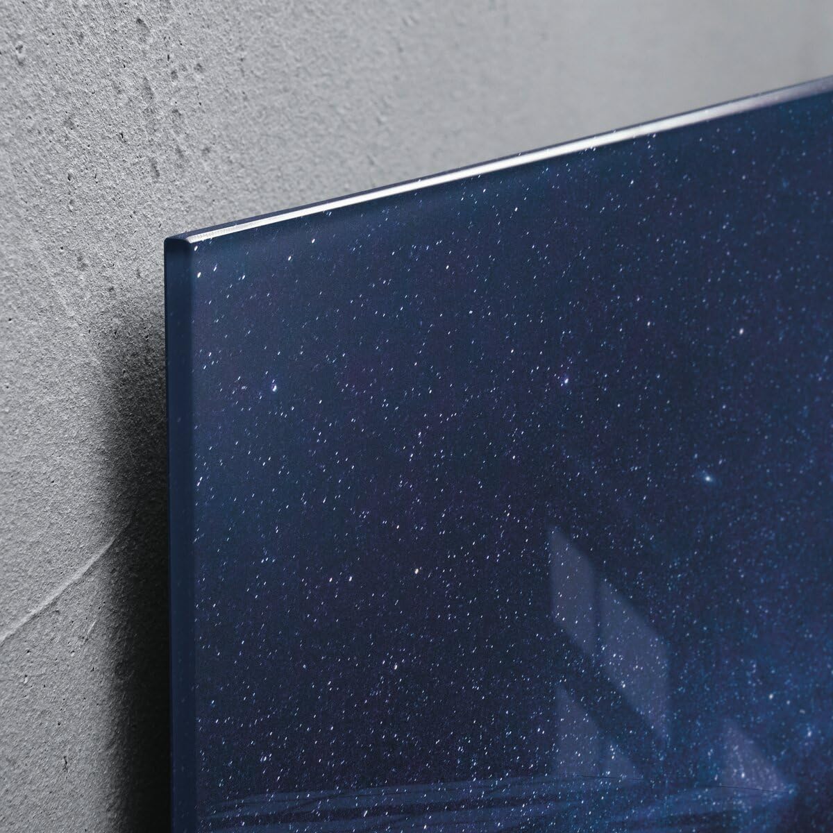 SIGEL Premium Glas-Magnettafel 48 x 48 cm Motiv Sternenhimmel hochglänzend