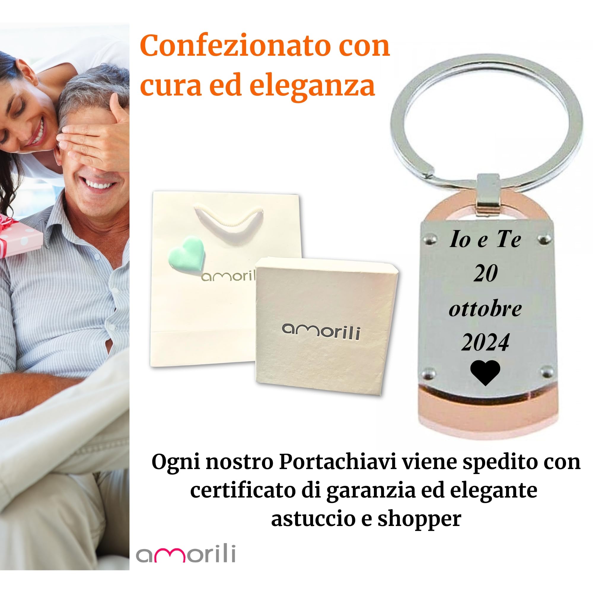 Portachiavi uomo piastra acciaio prt0036