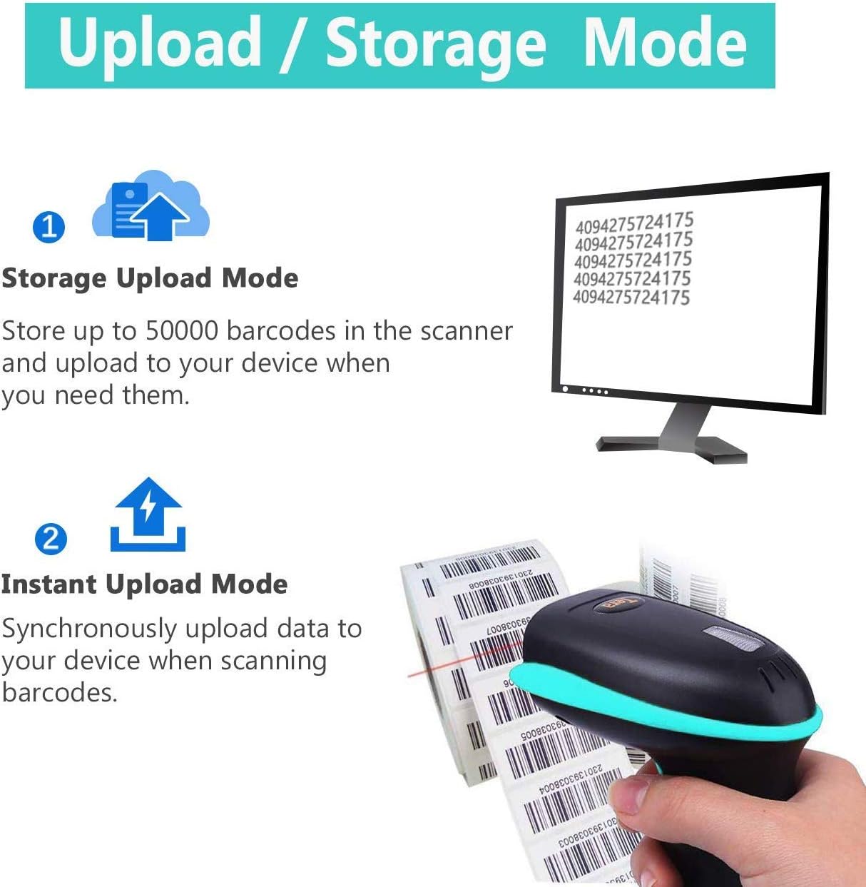 Diagram showing Storage Upload Mode and Instant Upload Mode