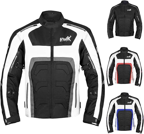 Chaqueta textil para motocicleta de hombre, chaqueta para motociclista Dualsport y Enduro, transpirable, con armadura CE, resistente al agua