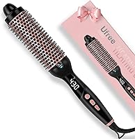 Ufree 1.5 Inch Ionic Thermal Brush: 30s Fast Heat Heated Round Blowout Brush, 9 Temp Settings, Dual Voltage Travel Styling Tool