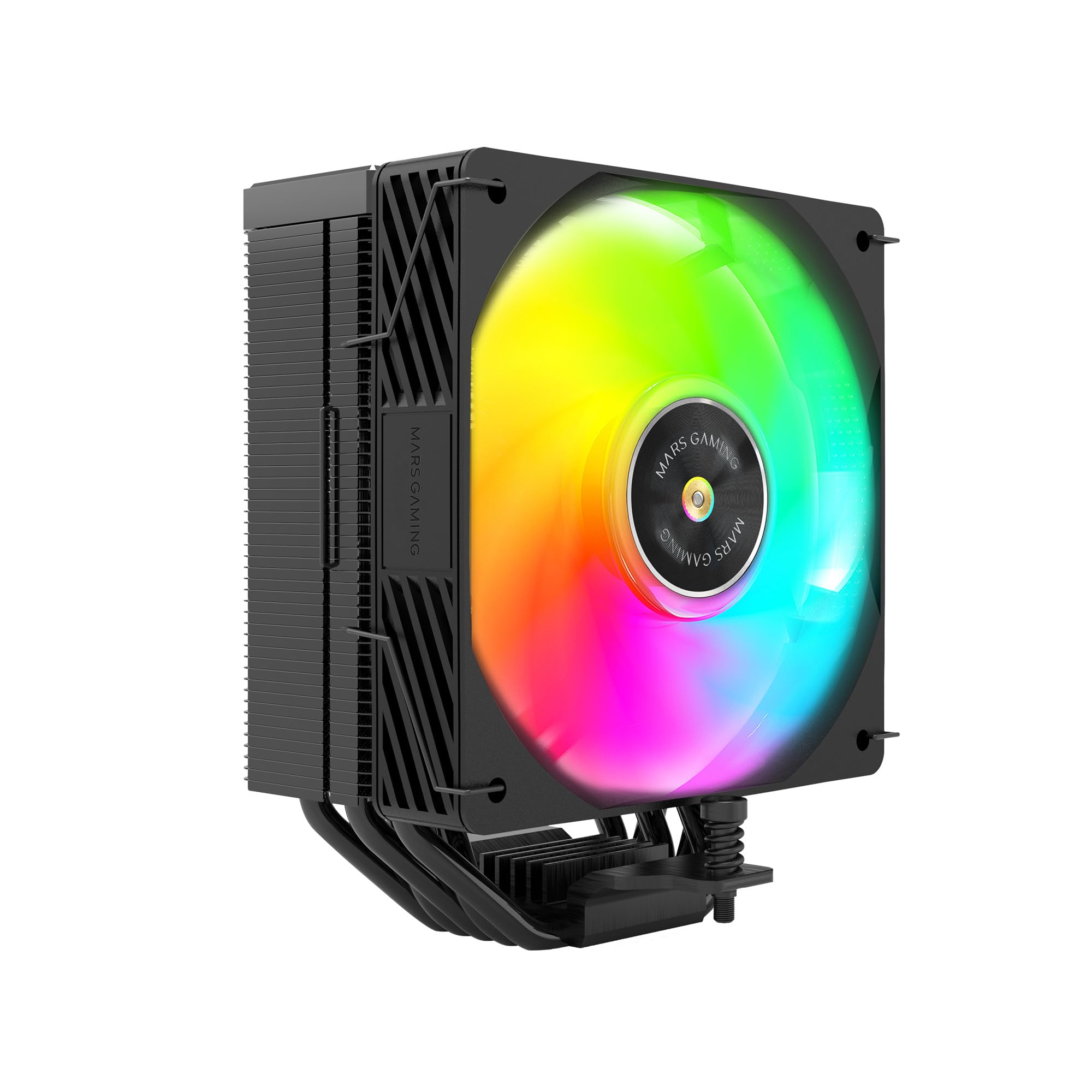 Mars Gaming Mcpu-x5argb CPU-Kühler 280 W TDP 5x Heatpipes Hct Pwm Lufter Ja Argb 120 Mm Weiss