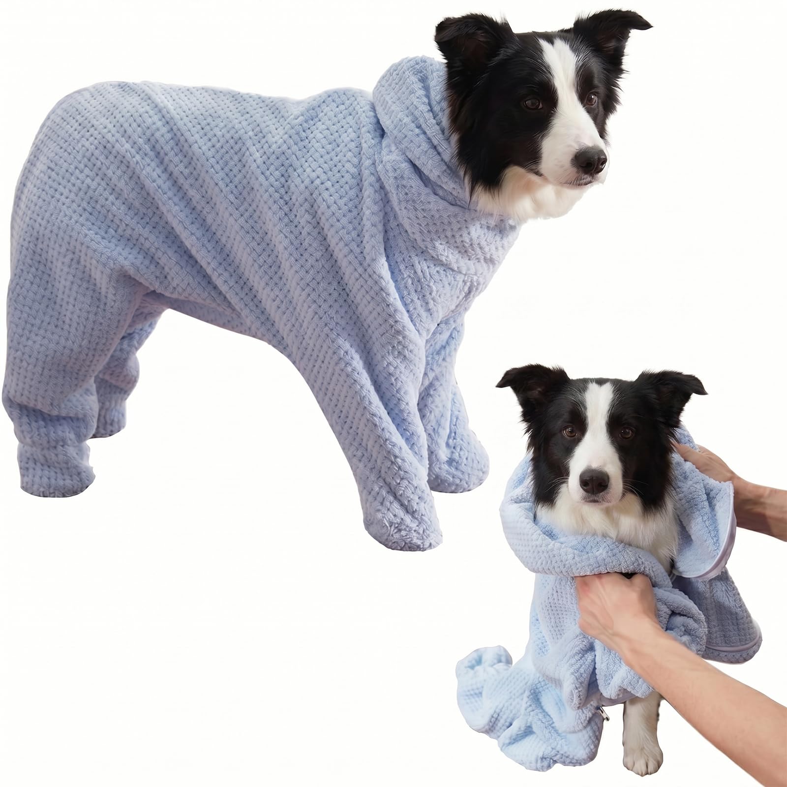 Peignoir absorbant chien pour éviter les éclaboussures de l'eau
