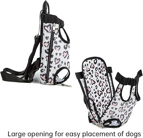 Miniatura 5 de Mochila transportadora para perros y mascotas, con patas hacia afuera, ajustable, mochila frontal para gatos, bolsa de viaje para viajes,