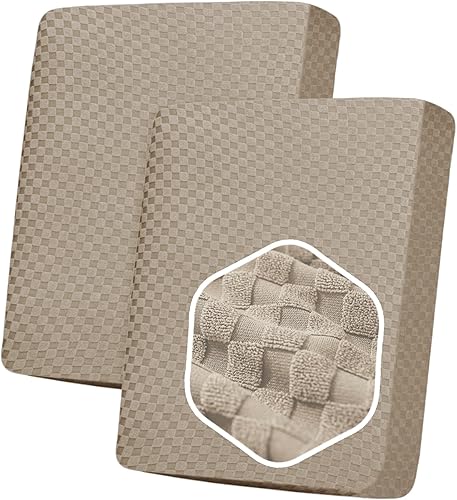 Miniatura 23 de YEMYHOM Últimas Fundas de Sofá a Cuadros de 4 Piezas para Sofá de 3 Cojines Extra Grande de Alta Elasticidad Engrosada Funda de Sofá para Perros