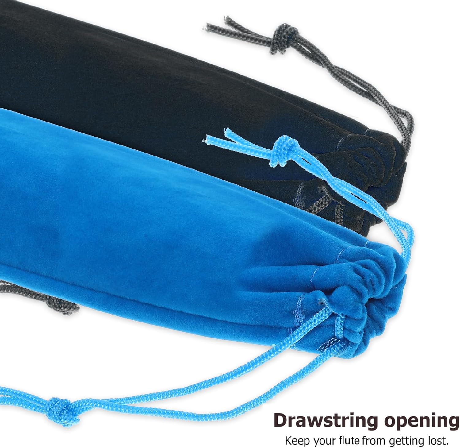 ERINGOGO 30Pcs Soprano Recorder Storage Bag Compact Suede Pouches Velvet Carry Bag for Musical Instruments, Versatile Carrying Solution