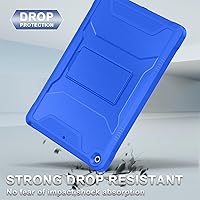 Vista 5 de Soke Funda para iPad de 9ª/8ª/7ª generación de 10.2 pulgadas (versión 2021/2020/2019), con protector de pantalla integrado y soporte, funda