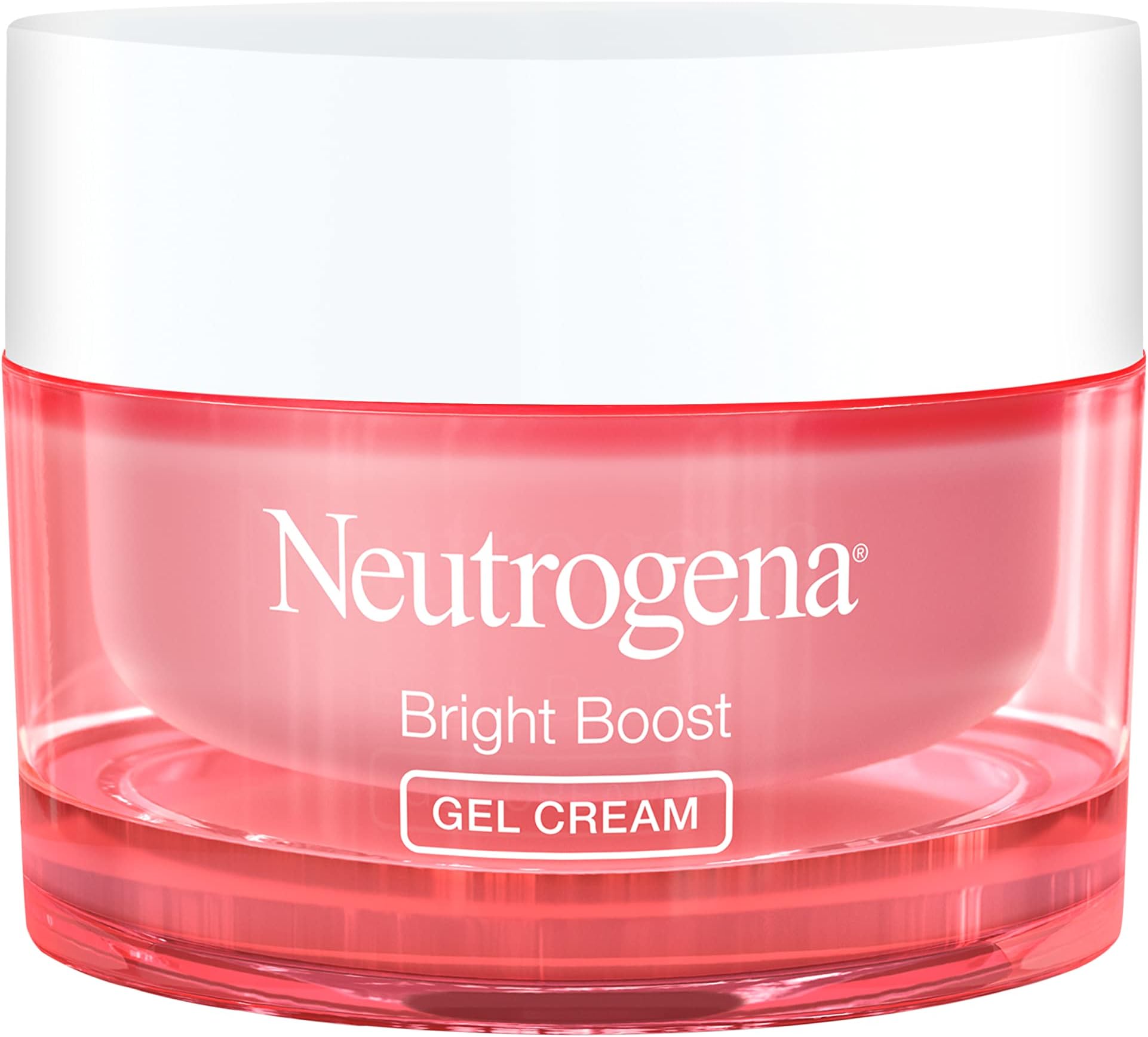 Neutrogena Bright Boost Gel Face Cream | Glowing Skin w/Neoglucosamine | Dark Spot Reduction | Oil-Free, Alcohol-Free, Non-Comedogenic | For Men & Women | 50g