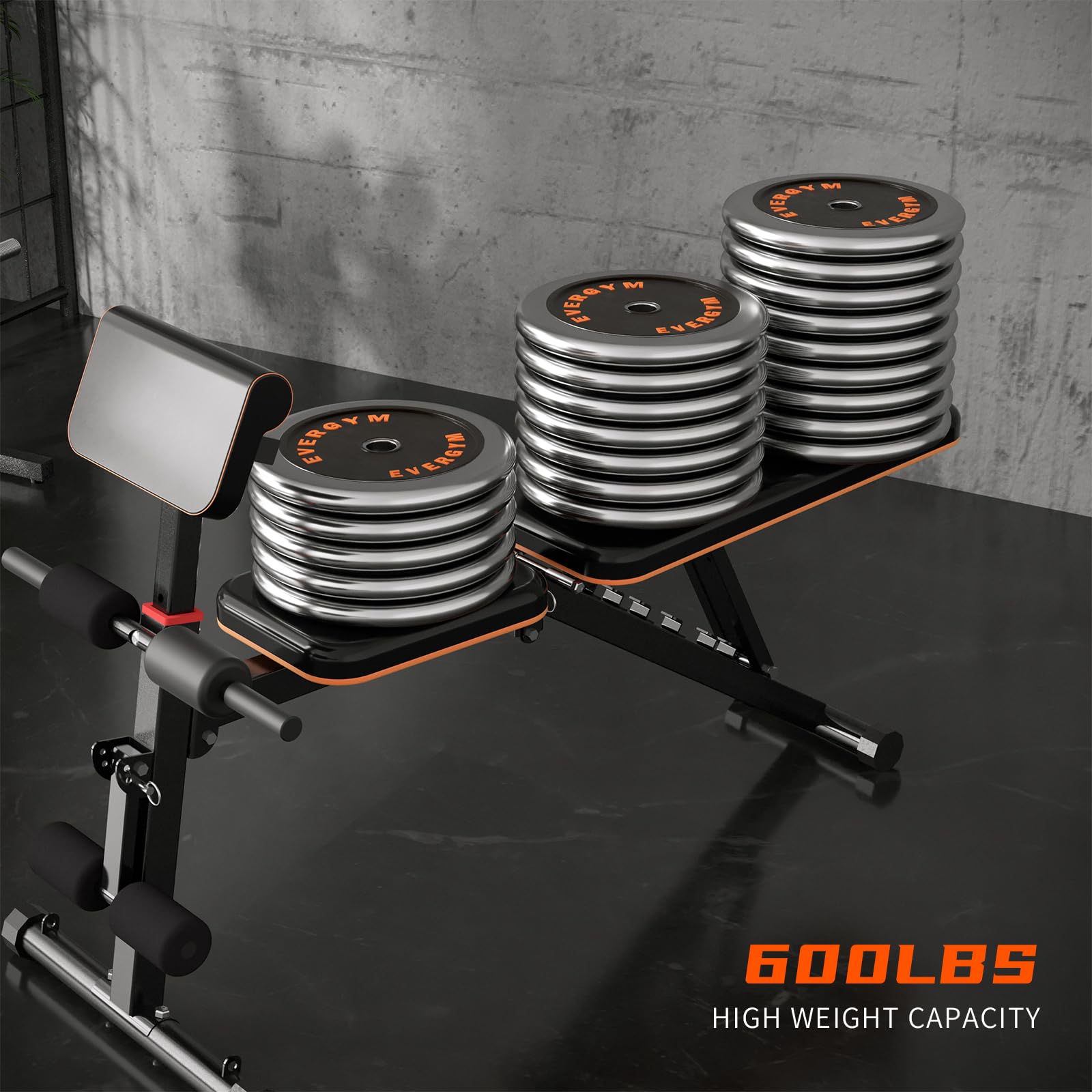 Weight Bench for Home Gym, Adjustable and Foldable Weight bench, Multi-purpose Workout Bench, Bench Press Sit up Incline Flat Decline all in 1, Stable Gym Bench for Full Body Exercise