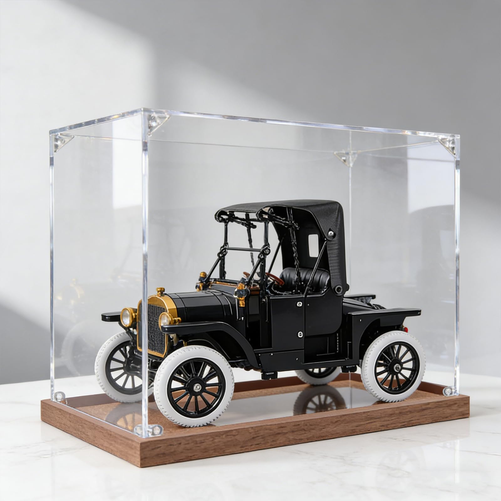 Transparente Acryl-Vitrine für LEGO 11376 Auto, Aufbewahrungsbox, staubdicht, kompatibel mit 11376 (nur Vitrine, Set nicht im Lieferumfang enthalten) (B)