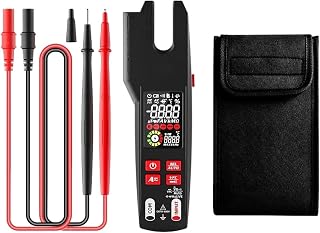 Digital Clamp Meter Fork DC/AC 600A Professional Ammeter Pliers T-RMS Current OpenJaw Electrical Tester Auto Multimeter(U6 Fork Clamp Meter)