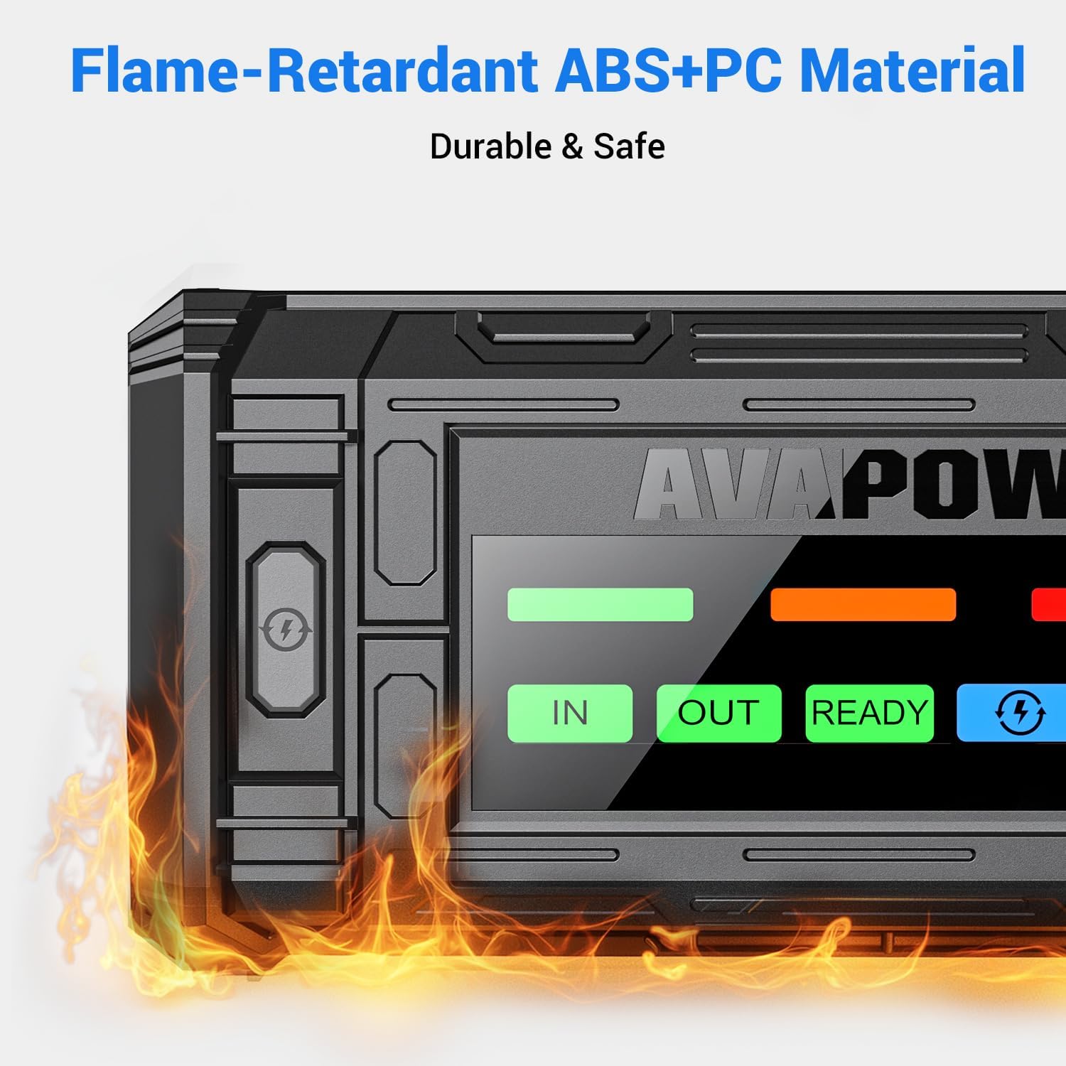 AVAPOW TJ18 5000A Battery Jump Starter Portable with 4" HD Display PD 18W Fast Charging,12V Jump Box, Car Battery Jump Starter for 8.0L Gas & Diesel Engines - Image 4