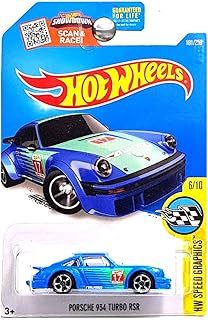 Hot Wheels 2016 Porsche 934 Turbo RSR HW Speed Graphics Blue 181/250, Long Card by Mattel