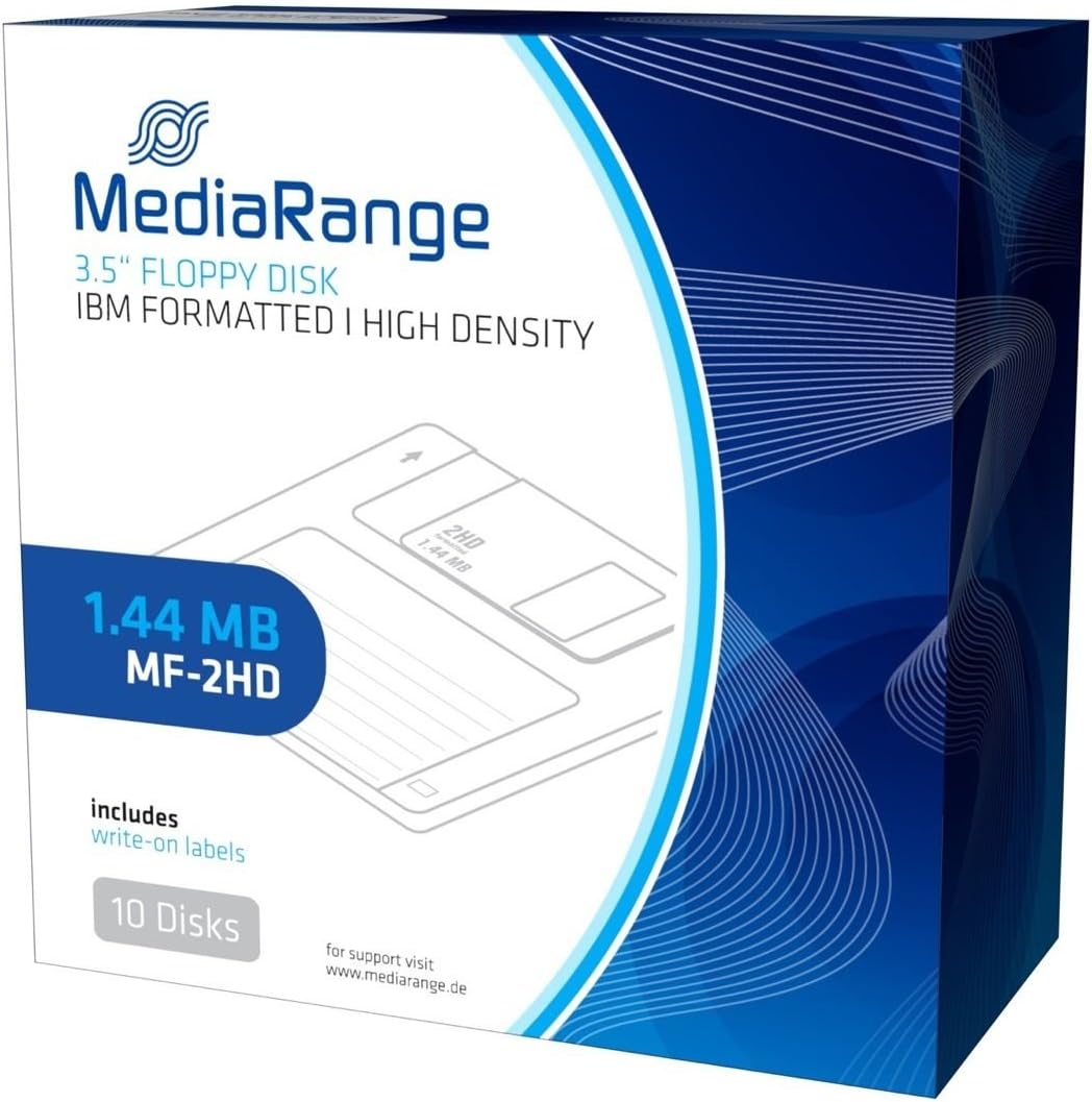 MEDIARANGE MR200 Floppy Floppy Disc (1.4MB, Pack of 10)