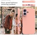 YATWIN Silicone Case for iPhone 17, Soft-Touch, Shockproof, DustProof, Antiskid Phone Cover for Apple iPhone 17 - Pink gallery image