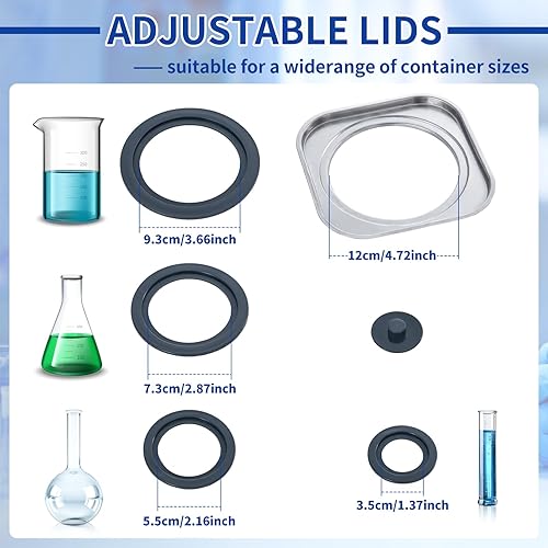 Miniatura 2 de Baño de agua de laboratorio, calentador termostático digital de 3 litros con 1 cámara, apertura seleccionable para experimentos químicos y