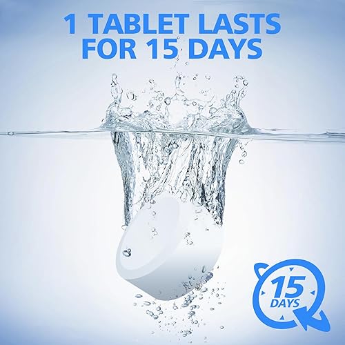 Miniatura 6 de USKICH Limpiador de Inodoro - Paquete de 80, Limpiadores Automáticos de Inodoro para el Hogar con Lejía, Tabletas Limpiadoras de Tanque de Baño con