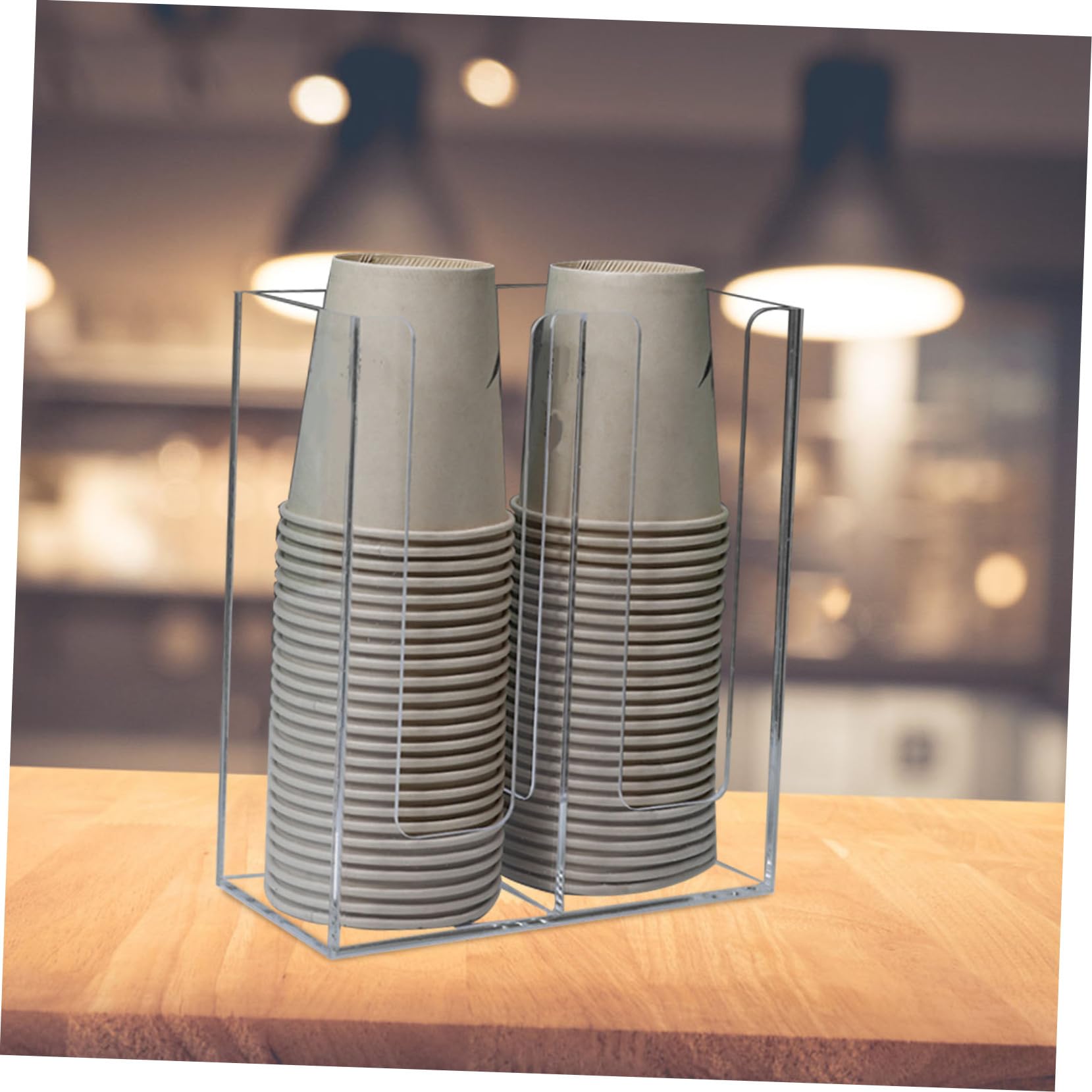 BESTYASH Portavasos De Papel Dispensador Organizador para Té Leche y Otros Vasos Desechables para Cafeterías y Eventos