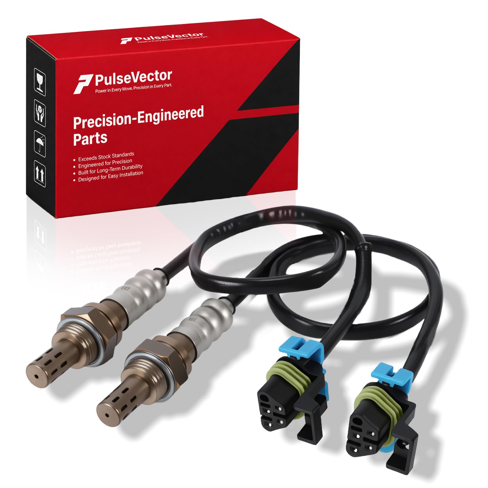 Photo 1 of O2 Oxygen Sensor Upstream 2Pcs: Compatible with Chevrolet 2003-07 Silverado 1500 V8 6.0L, Silverado 2500 HD V8 6.0L V8 8.1L, 2007-15 Silverado 3500 HD V8 6.0L, GMC 2003-07 Sierra 1500/2500 HD V8 6.0L