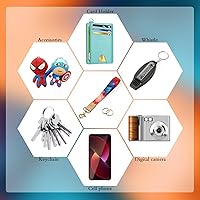 Vista 144 de Ecovision - Llavero con correa para llaves, llaveros de pulsera con 2 argollas para llaves para mujer