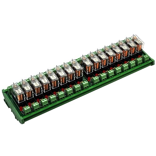 Miniatura 4 de Electronics-Salon Montaje en carril DIN ACDC 12V Control 4 SPDT 16Amp módulo de relé de potencia enchufable, G2R-1-E