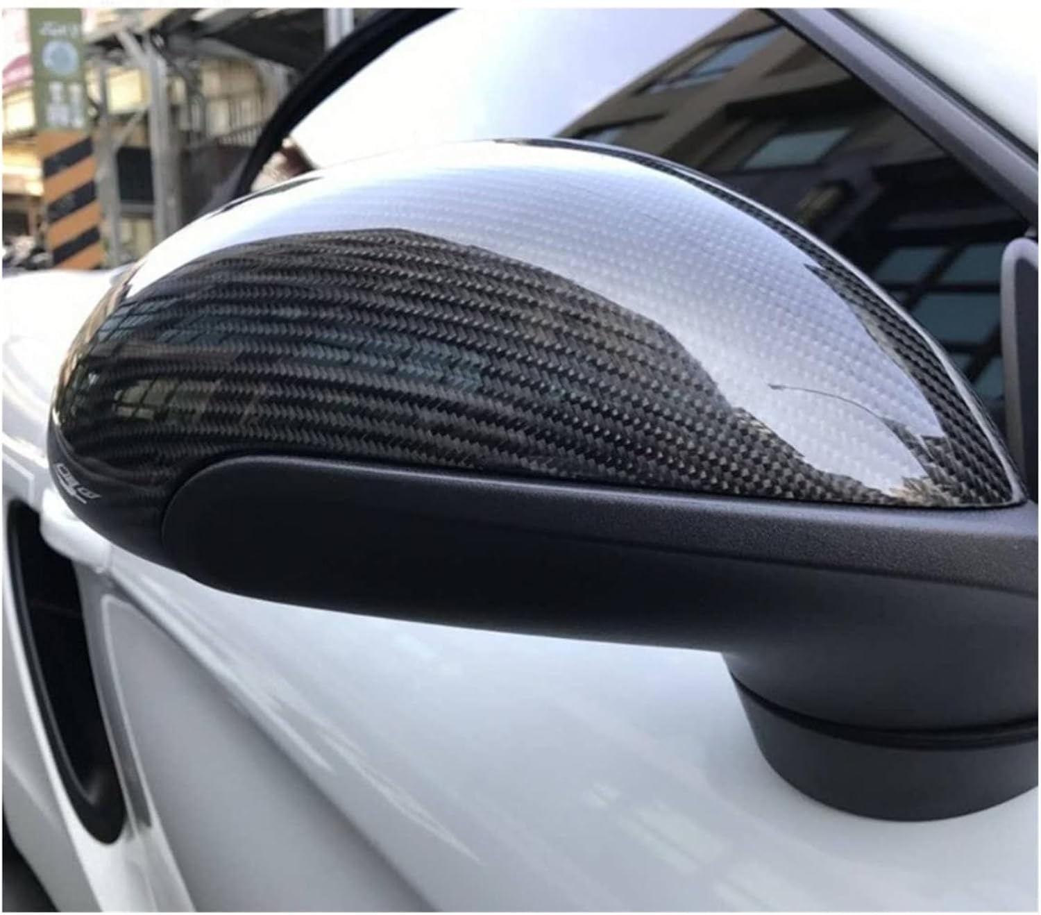 ポルシェ981ケンマン用(左ハンドル用) カーボン製ドアミラーカバー