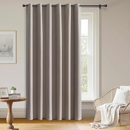 Miniatura 81 de Cortinas opacas para sala de estar, cortinas 100% opacas de 84 pulgadas de largo, juego de 2 paneles, con aislamiento térmico, pestaña trasera y
