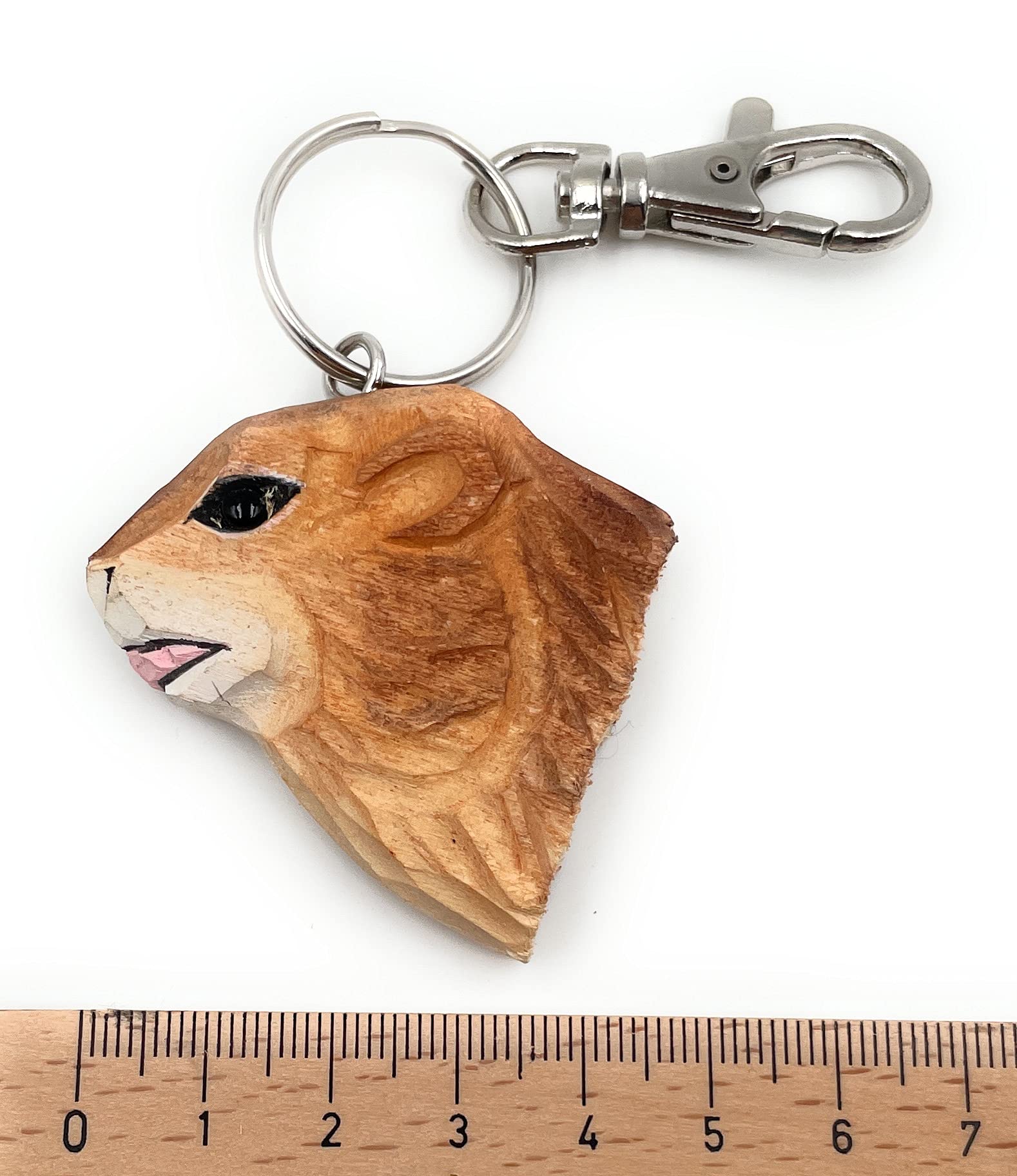 Onwomania, Prairie Dog Geerkunk Marlar Animal Ziesel, Handmade Wooden Keyring - Image 3