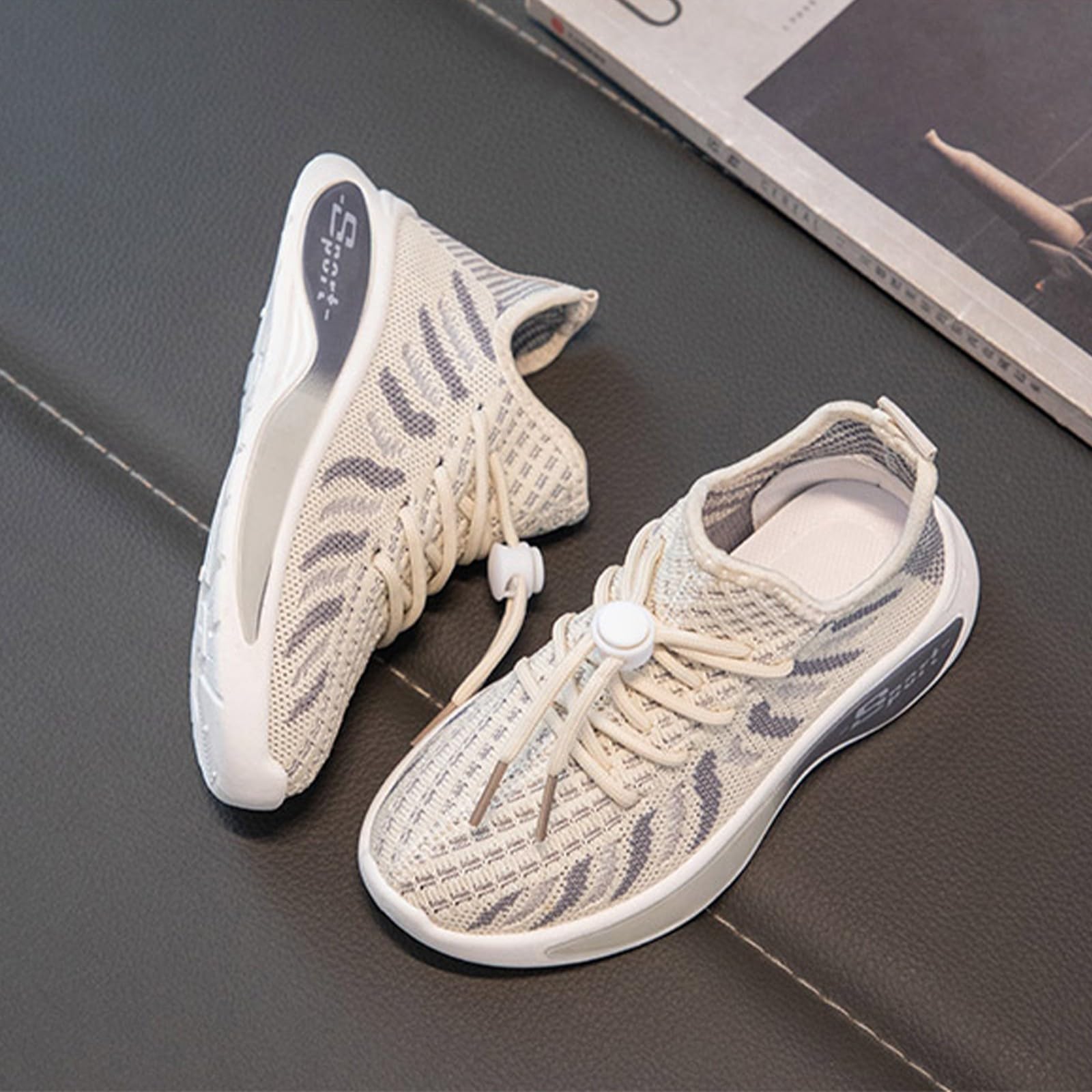 Scarpe da ginnastica per bambini e ragazze: scarpe da corsa, in rete leggera, traspiranti, comode, leggere, da corsa, per attività all'aria aperta, per il fitness, per la scuola, il tempo libero