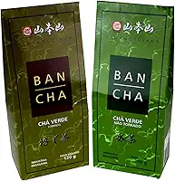 Kit Premium de Chás Verde Banchá (Torrado e Não Torrado) Yamamotoyama Método Japônes - 120 gramas
