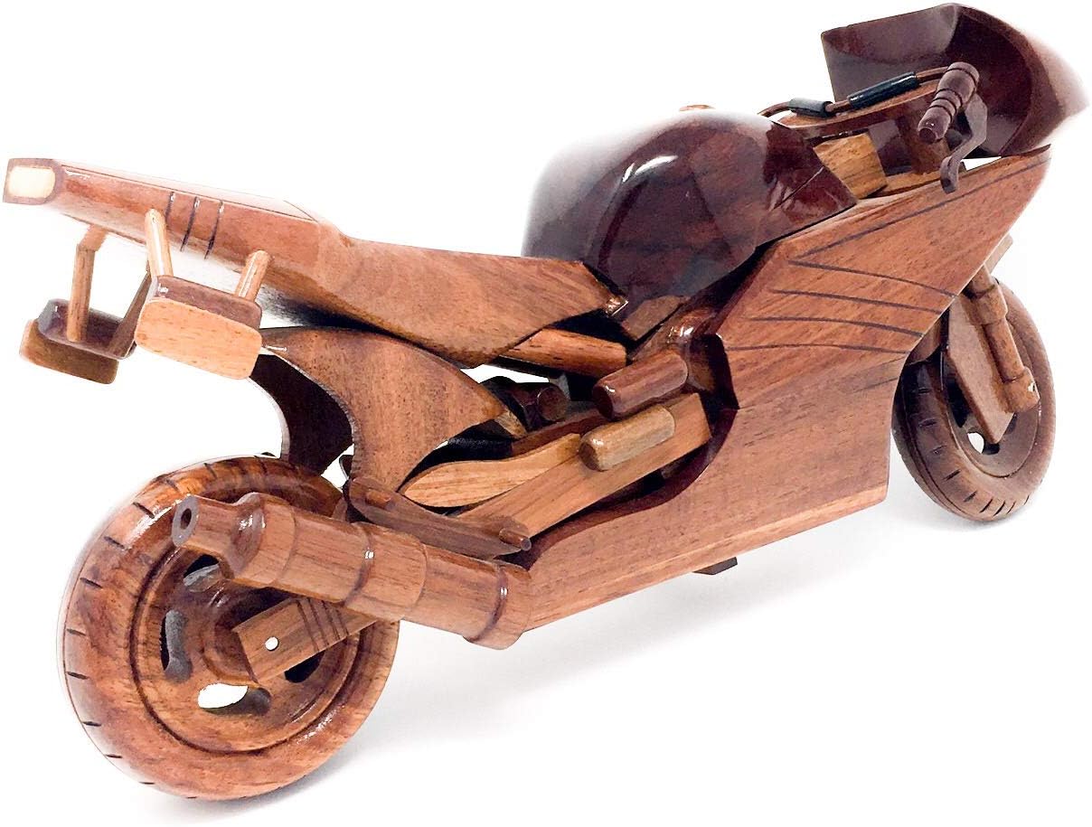 Racing Motorcycle Wood Model