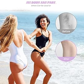 hoyesch Crystal Hair Eraser for Women and Men, Reusable Crystal Hair Remover Magic Painless Exfoliation Hair Removal Tool, Magic Hair Eraser for Back Arms Legs (Violet Purple)