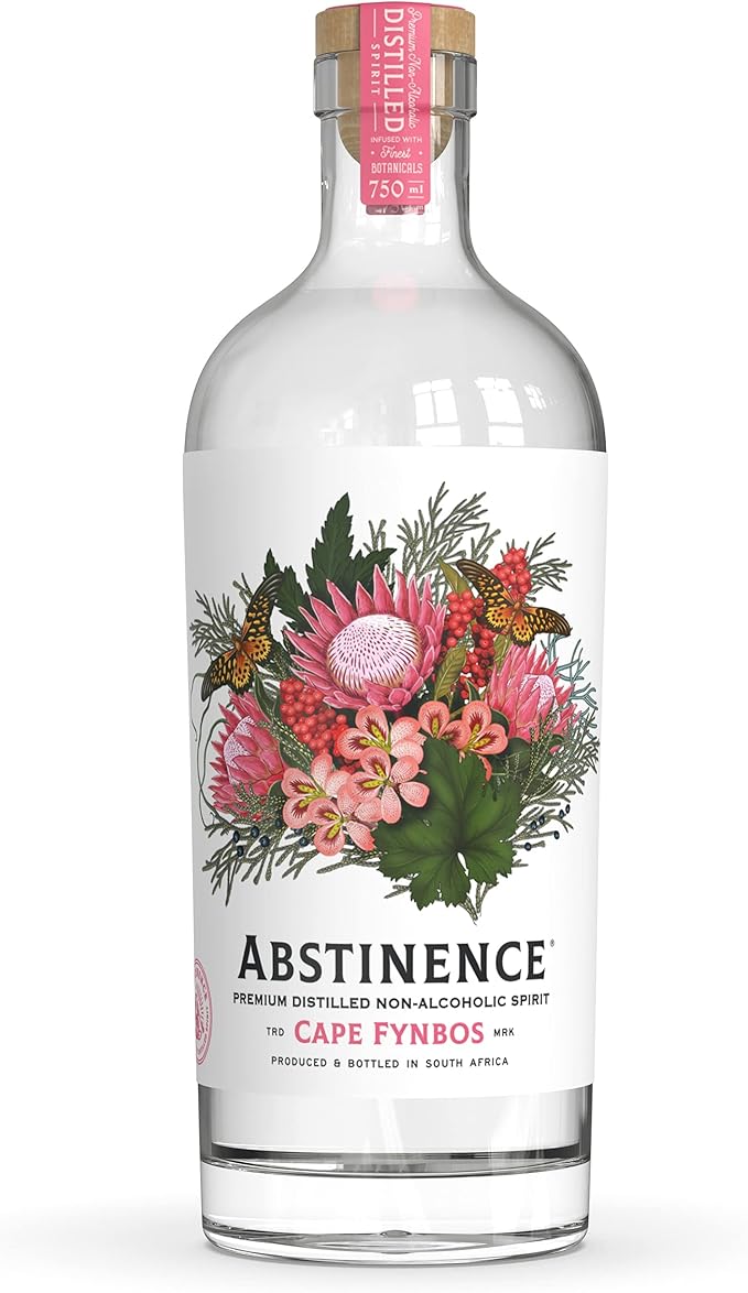 Abstinence Cape Fynbos(Floral) Alcohol Free Gin distilled in South