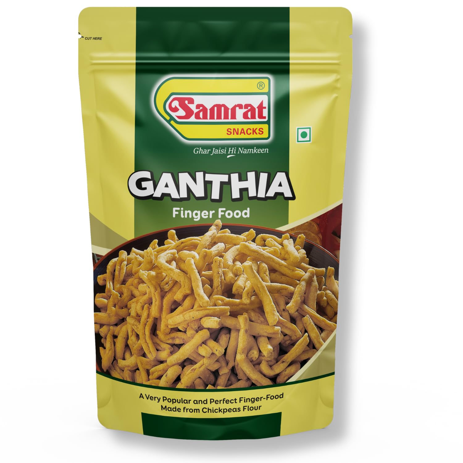 Samrat | Ganthia Finger Food Namkeen Crispy & Salted Snacks for Your Crunchy Cravings | Ghar Jaisi Hi Namkeen | (1 KG) (B0BLVN65SJ) Amazon Price History, Amazon Price Tracker
