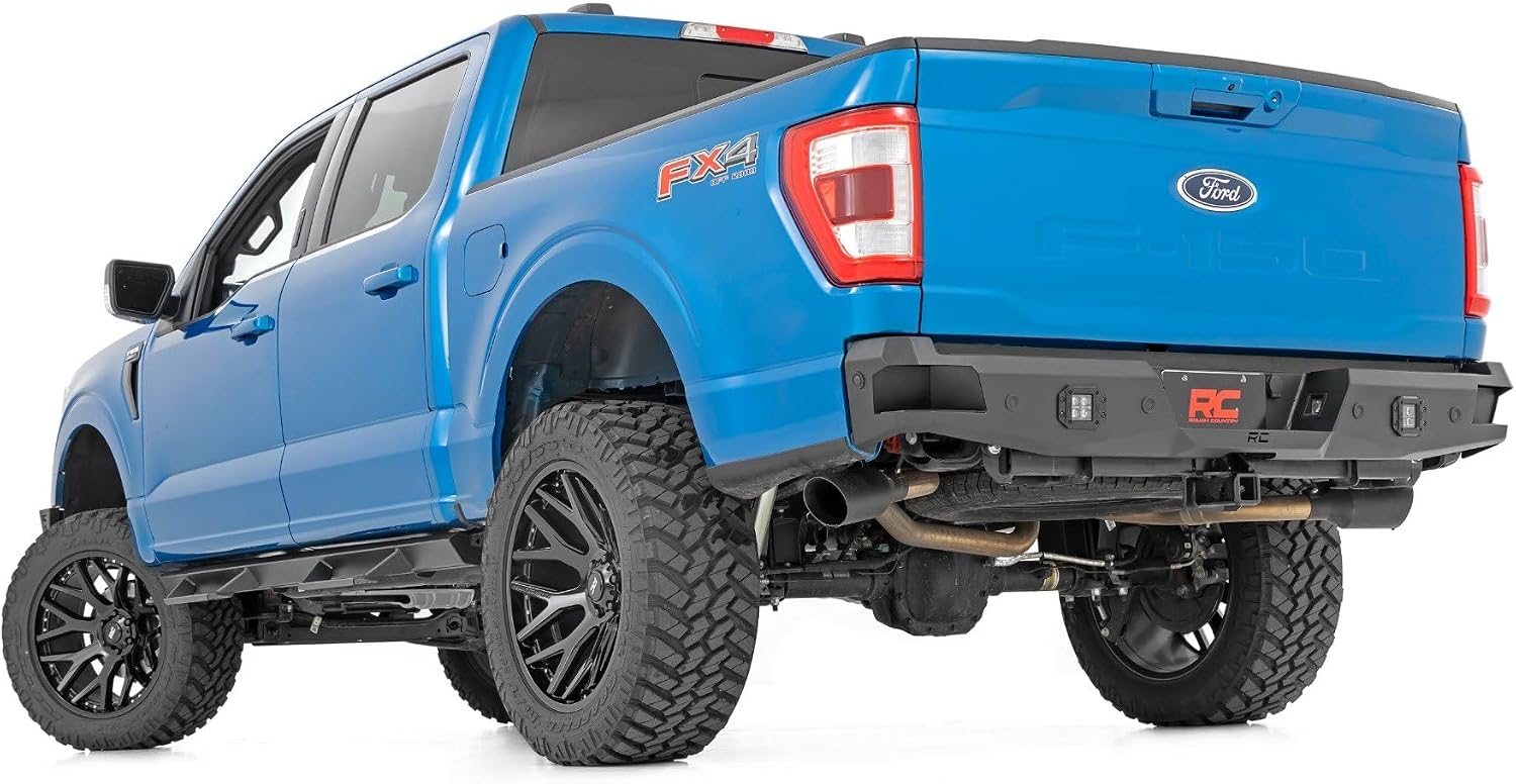 Rough Country Heavy Duty LED Rear Bumper for 2021-2023 Ford F-150-10810A