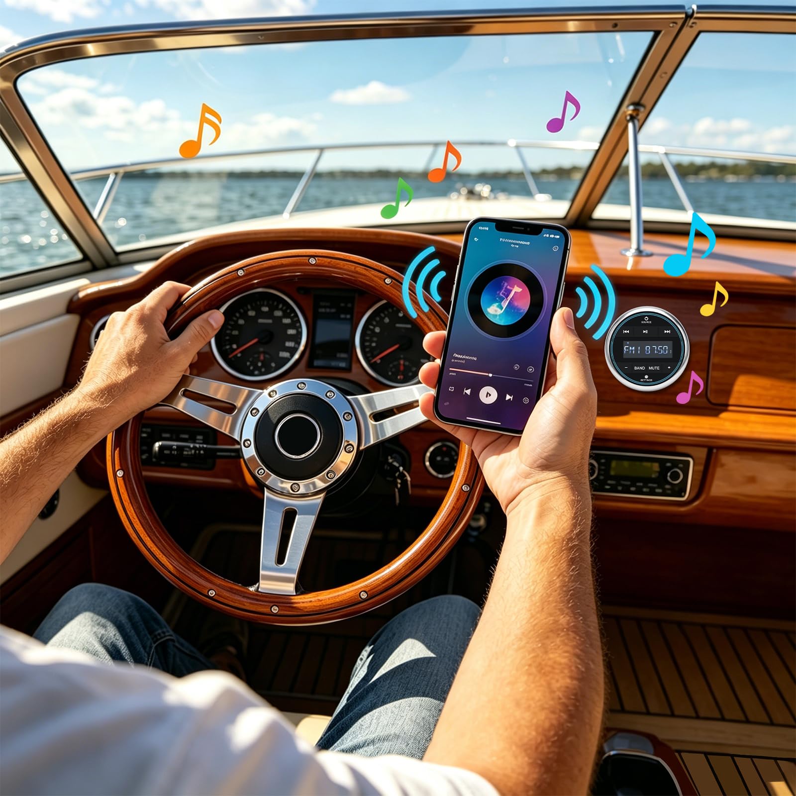 Marine Boot Radio Wasserdicht, AM/FM Radioempfänger