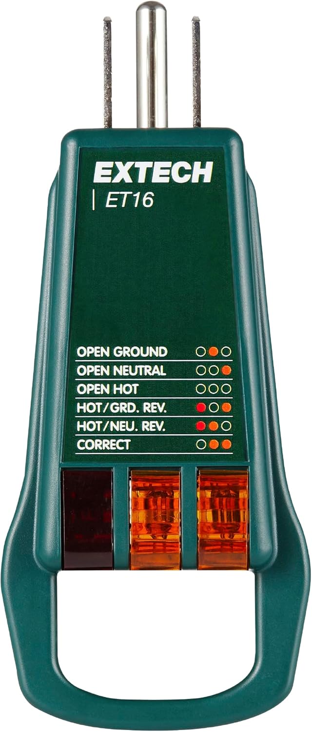 Extech ET16 Receptacle Tester